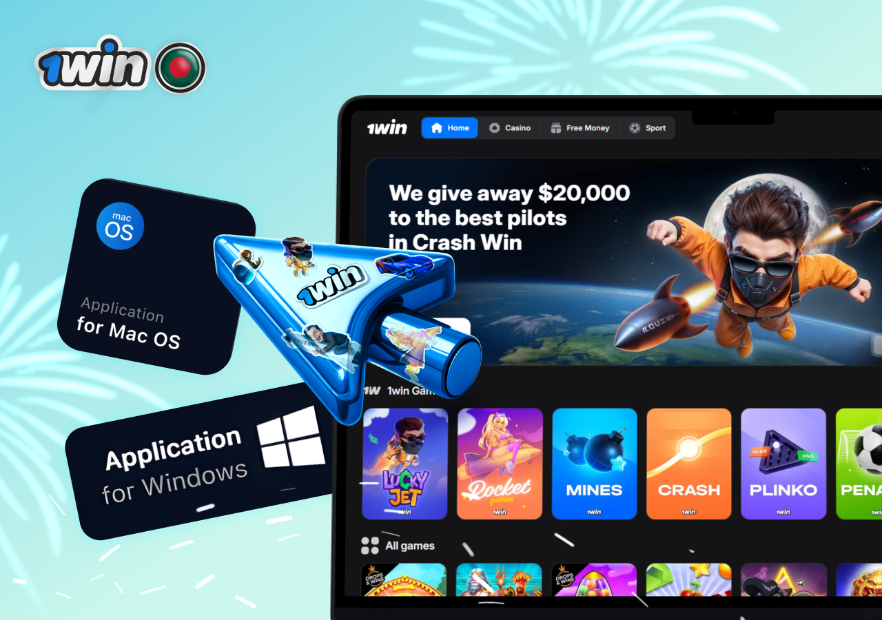 Safe download of official 1win app online